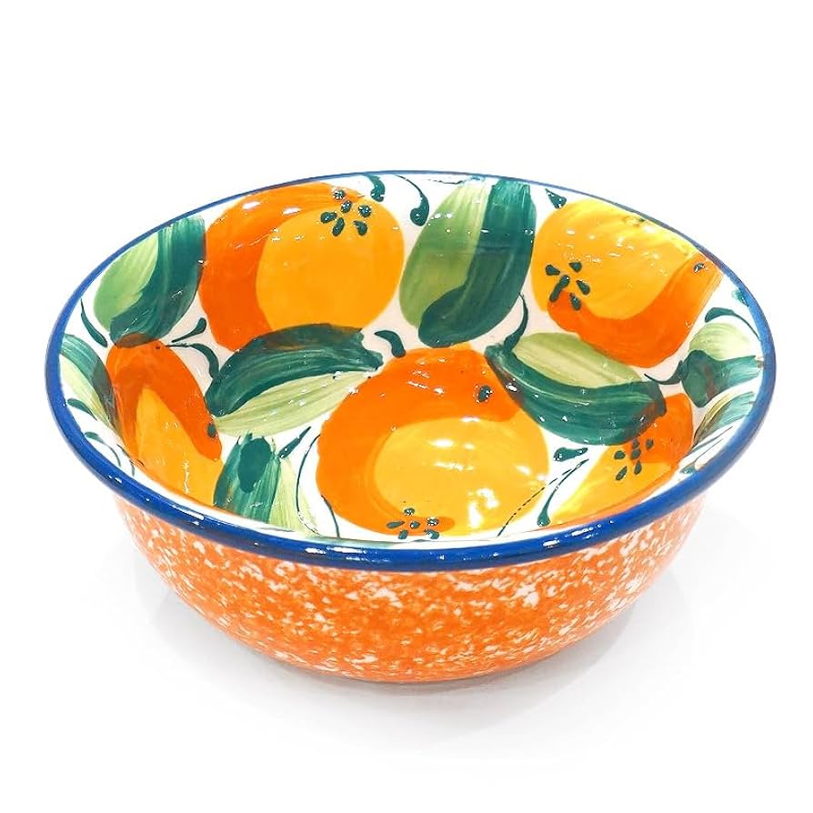 未使用アポニーオレンジ　レアなフォルム　ヘレンド手描き陶器 花柄 バターボウル Amazon.co.jp: スペイン陶器 SPL-BW4603OR ボウル 大 オレンジ